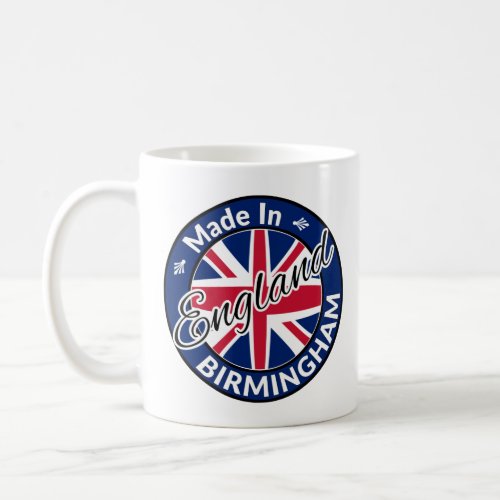 Made in Birmingham England Union Jack Flag Coffee Mug