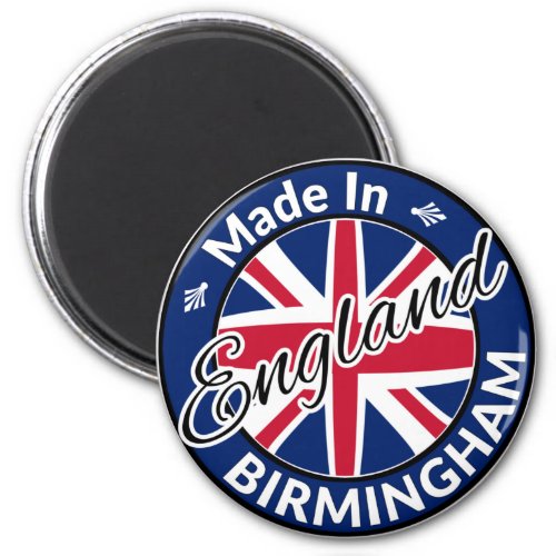 Made in Birmingham England Union Jack Flag Magnet