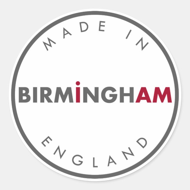 Made in Birmingham Stickers (Front)