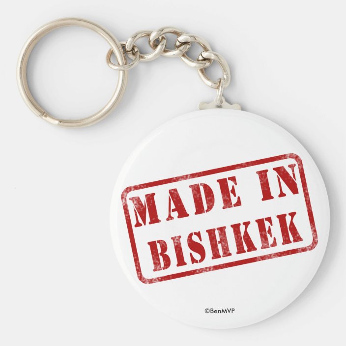 Made in Bishkek Key Chain