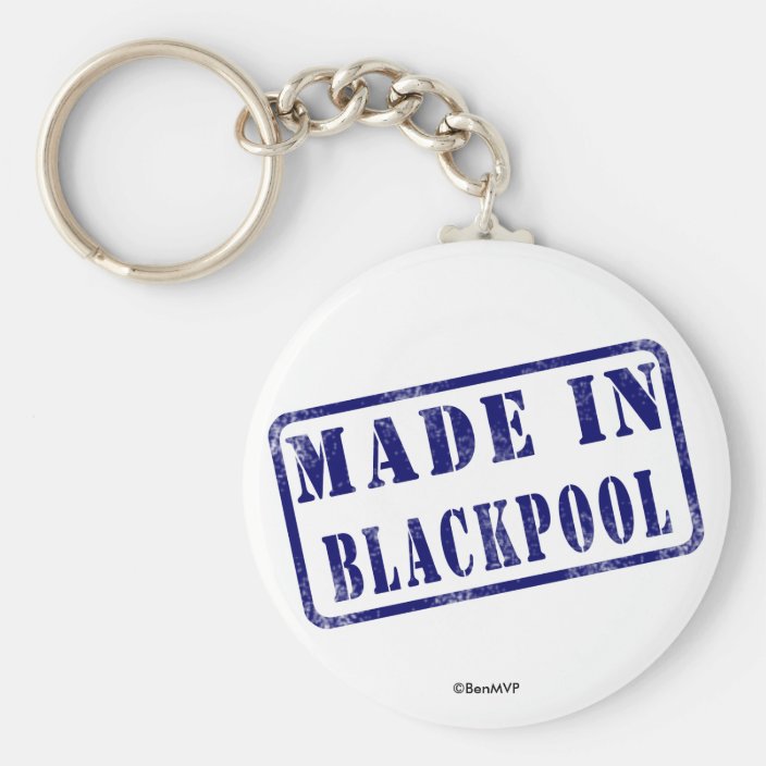 Made in Blackpool Key Chain