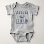 Made In Britain With American Parts Baby Bodysuit at Zazzle
