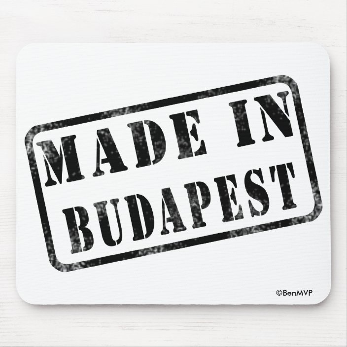 Made in Budapest Mouse Pad