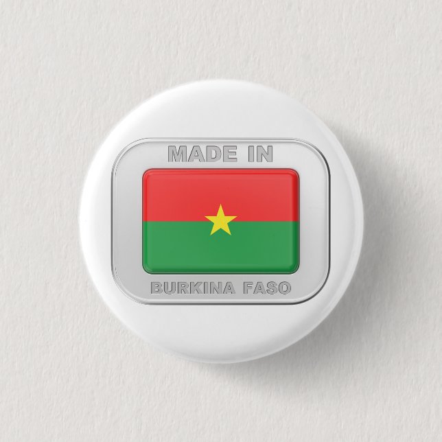 Made in Burkina Faso Button (Front)