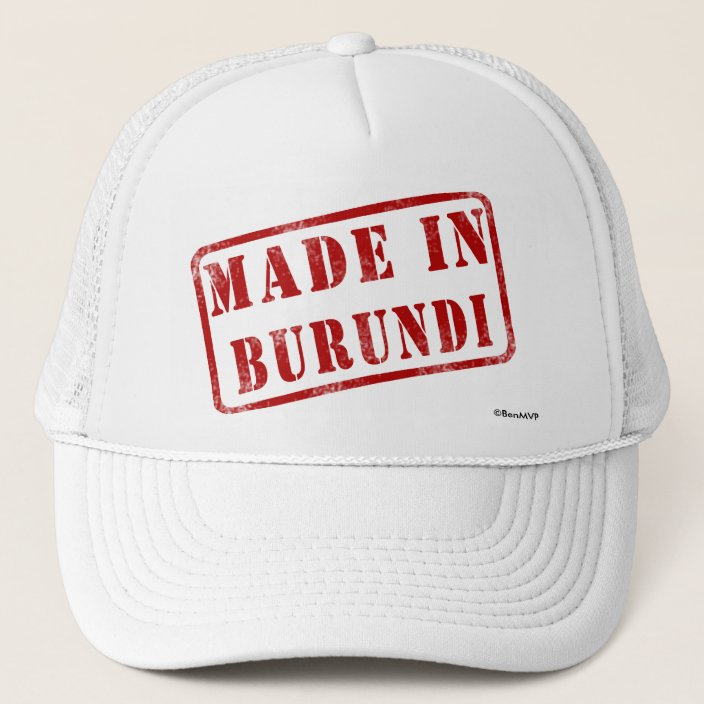 Made in Burundi Hat