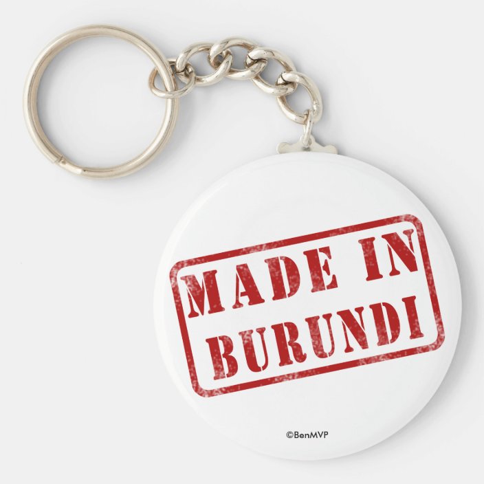 Made in Burundi Key Chain