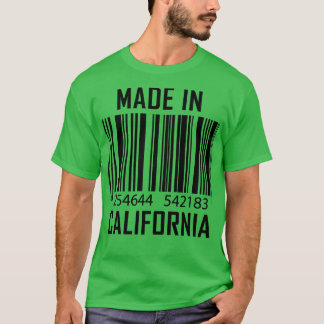Made in California Barcode  T-Shirt