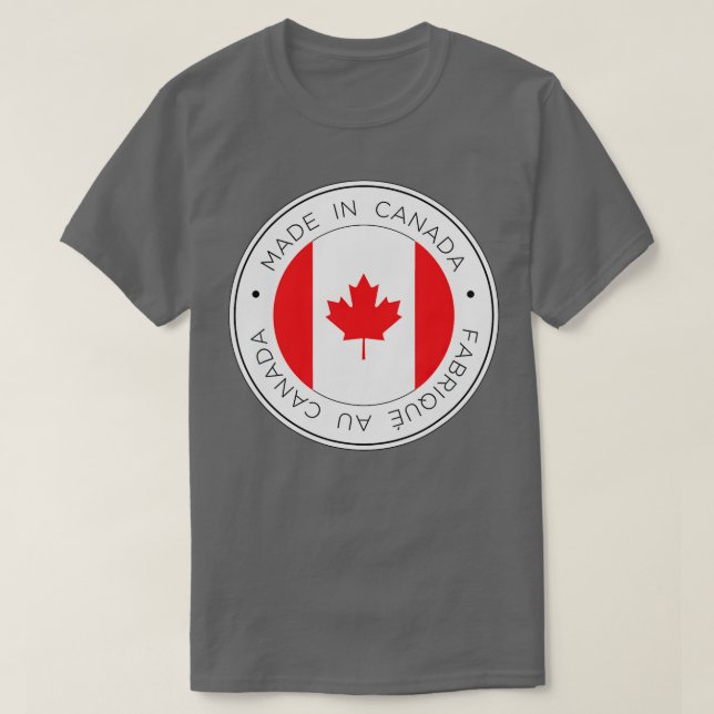 Made In Canada Flag  T-Shirt (Design Front)