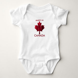 Made in Canada Red Maple Baby Bodysuit