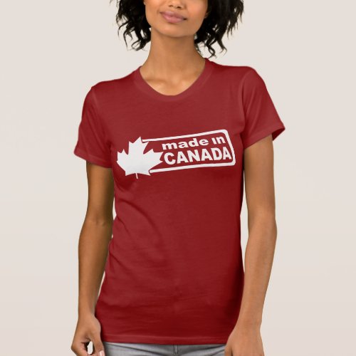Made In Canada _ Red Womens Shirt