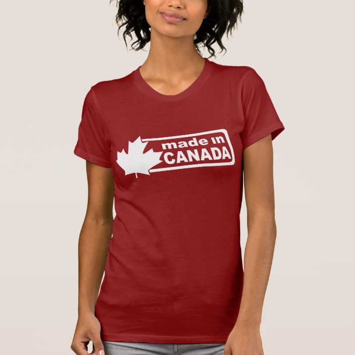 Made In Canada - Red Womens Shirt | Zazzle.com