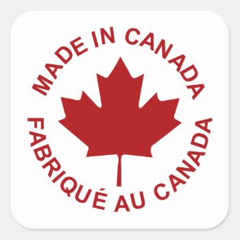 Made In Canada Sticker by littleryanbee at Zazzle