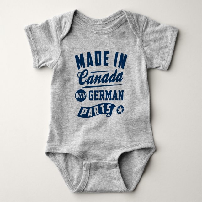 Made In Canada With German Parts Baby Bodysuit (Front)
