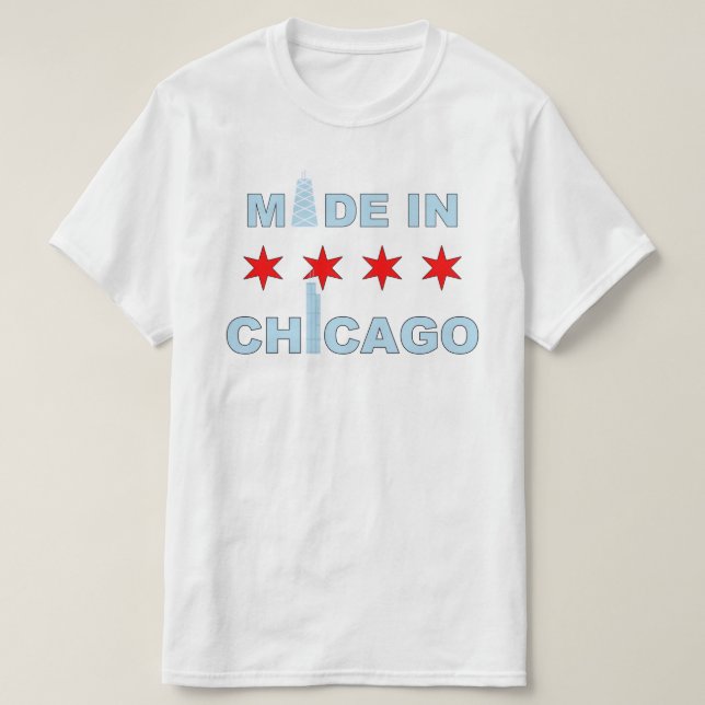 Made in Chicago, Illinois T-Shirt (Design Front)