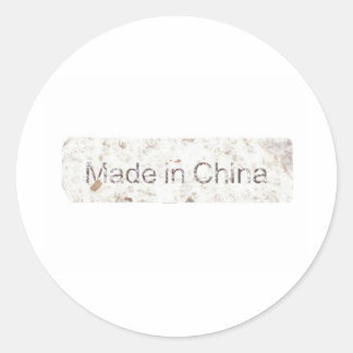 Made In China Classic Round Sticker