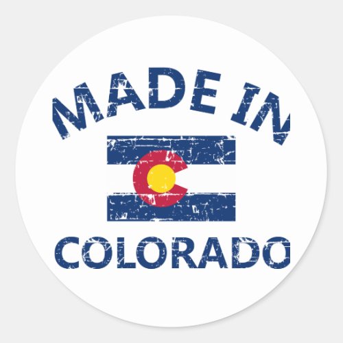 Made in Colorado Classic Round Sticker