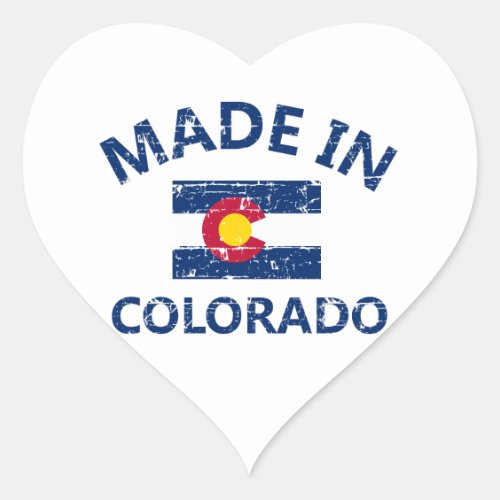 Made in Colorado Heart Sticker