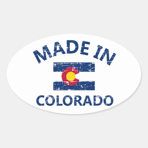 Made in Colorado Oval Sticker