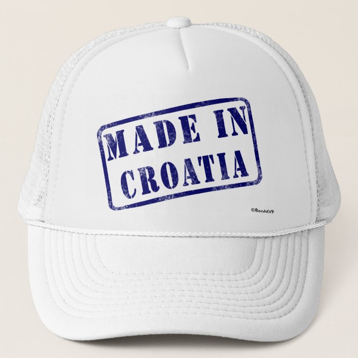 Made in Croatia Hat