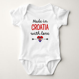 Made in Croatia with Love Cute Baby Bodysuit