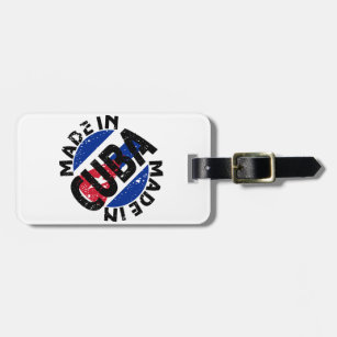 Made In Cuba Label Luggage Tags