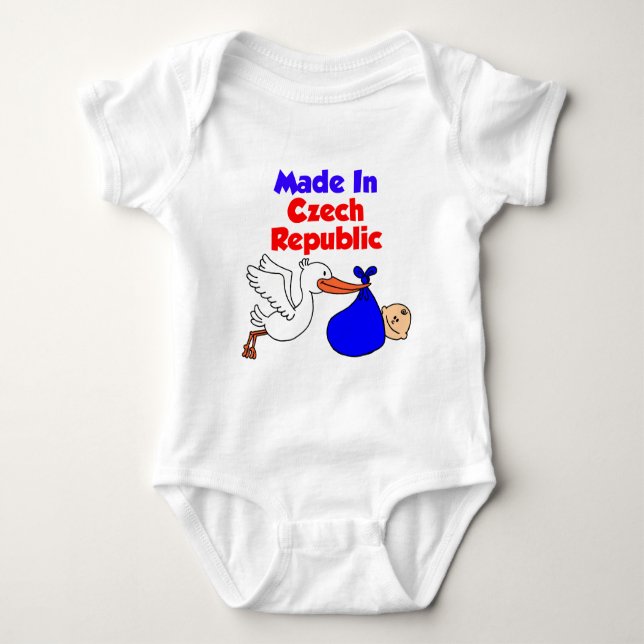 Made In Czech Republic Baby Bodysuit (Front)