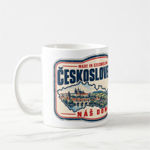 Made in Czechoslovakia Czech Slovak Retro Pride Coffee Mug