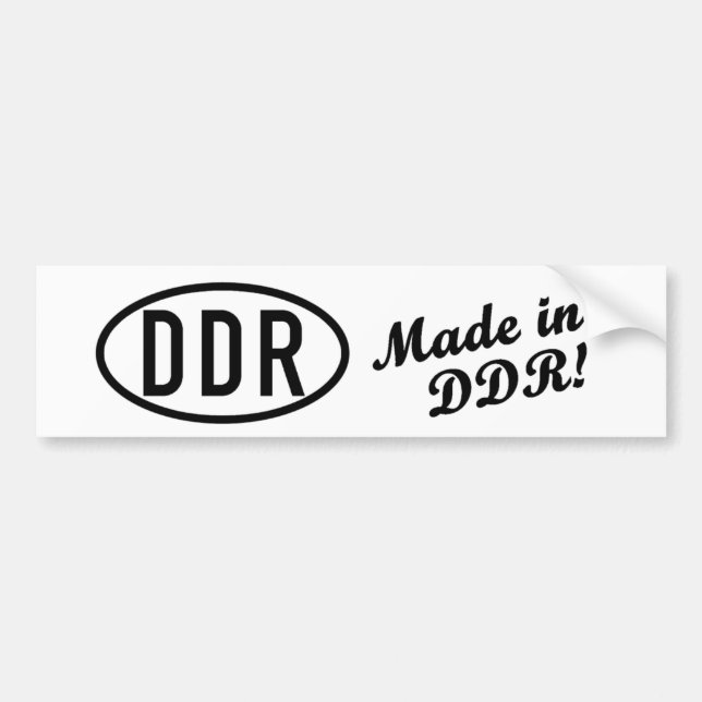 Made in East Germany Bumper Sticker (Front)