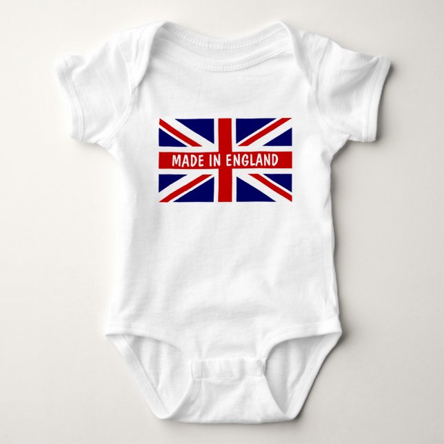 Made in England baby clothes Baby Bodysuit (Front)