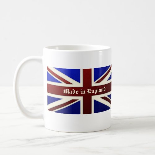 Made in England Metallic Union Jack Flag Coffee Mug