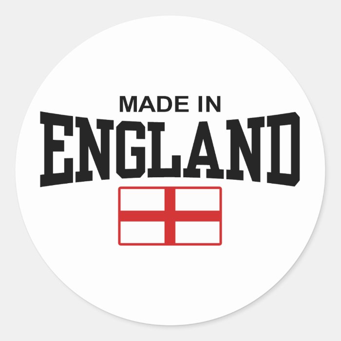 Made In England Stickers