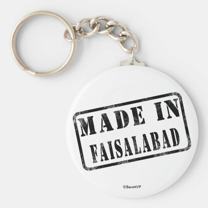 Made in Faisalabad Keychain