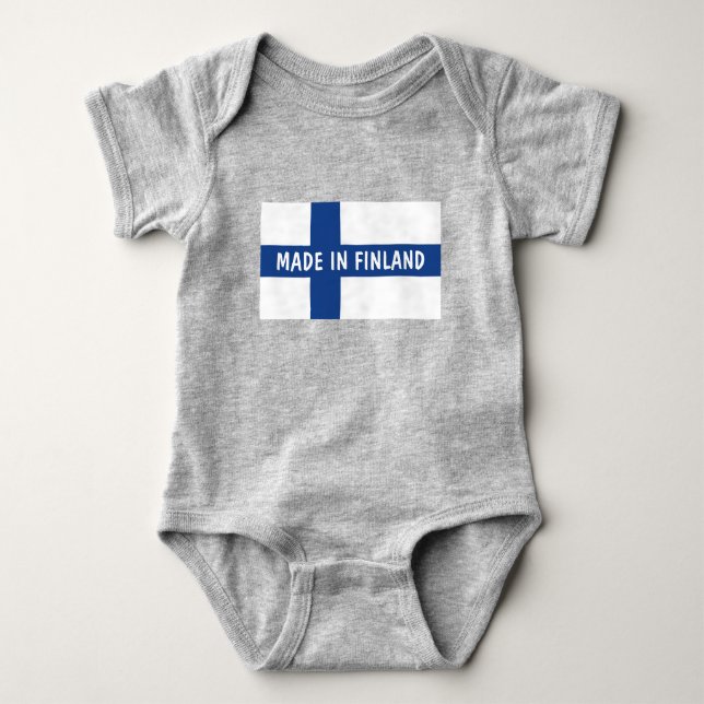 Made in Finland baby clothes for newborn child Baby Bodysuit (Front)