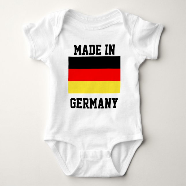 Made in Germany, just-for-fun baby bodysuit (Front)