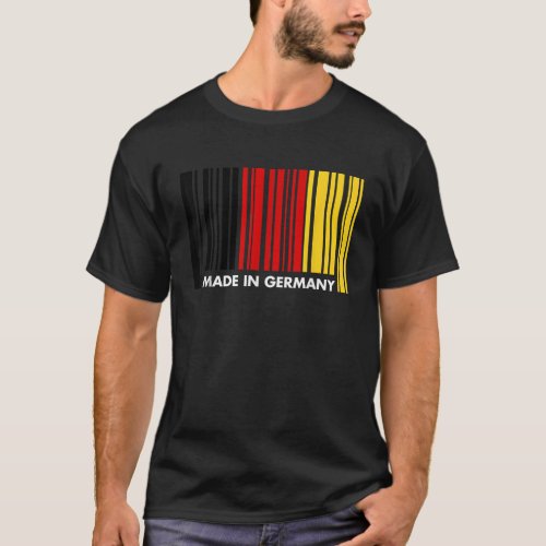 Made in Germany Oktoberfest Barcode T Shirt German