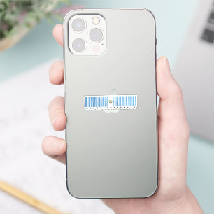 Made in Guatemala Barcode Flag Sticker
