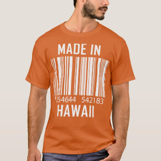 Made In Hawaii Barcode Funny  T-Shirt