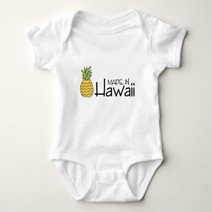Made in Hawaii With Pineapple Baby Bodysuit