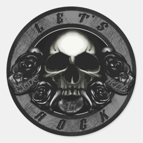 Made in Hell Classic Round Sticker