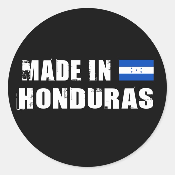 Made in Honduras Round Sticker