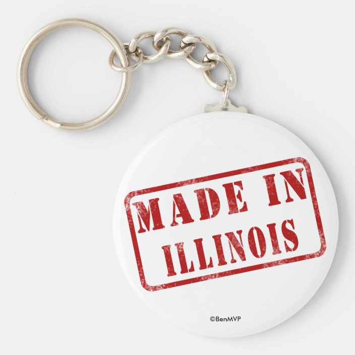 Made in Illinois Keychain