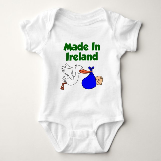 Made In Ireland (Boy) Baby Bodysuit (Front)