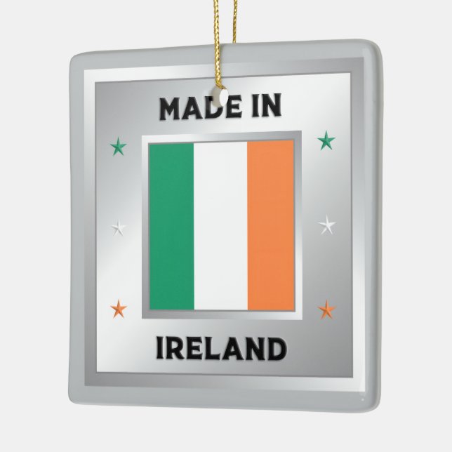 Made In Ireland Ceramic Ornament (Left)