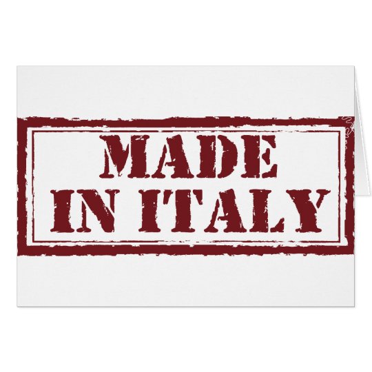 Made In Italy Card