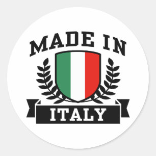 Made in Italy Classic Round Sticker