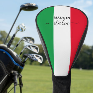 Made in Italy Italian Flag Red White Green Italia Golf Head Cover