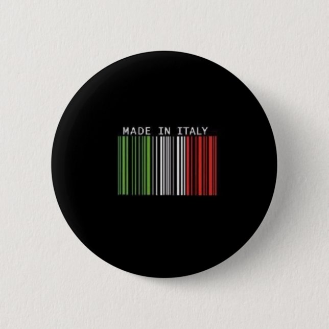 Made In Italy Pinback Button (Front)