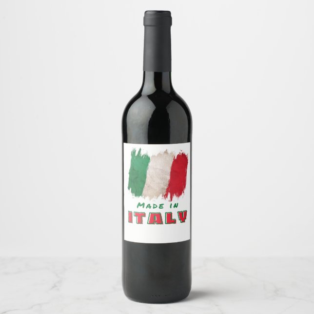Made in Italy  Wine Label (Front)