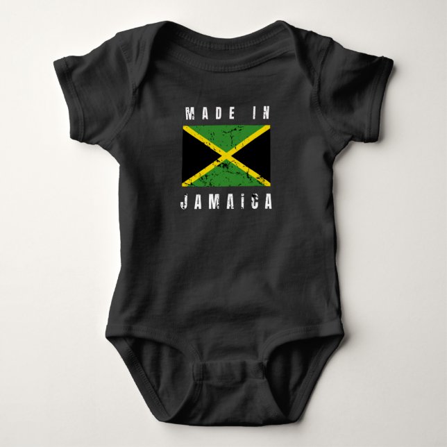 made in jamaica baby bodysuit (Front)