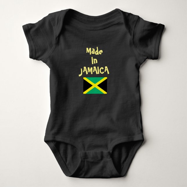 Made in Jamaica - Baby One Piece Baby Bodysuit (Front)
